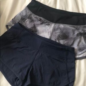 Ivivva shorts girls size 8 blue and multicolored